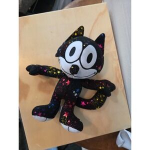 8" Felix The Cat Star Print Black Stuffed Animals Plush  Toy Factory